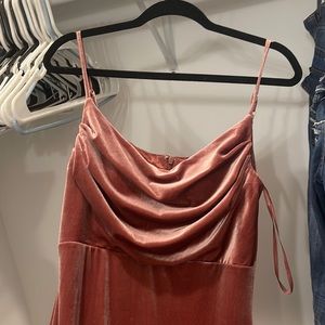 Revelry Dress in Velvet Dusty Rose - Skye - 6 Petite